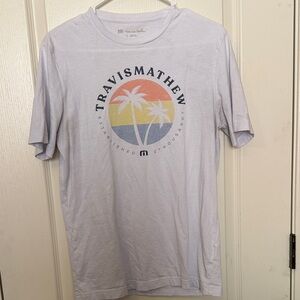 Travis Mathew White Graphic Tee